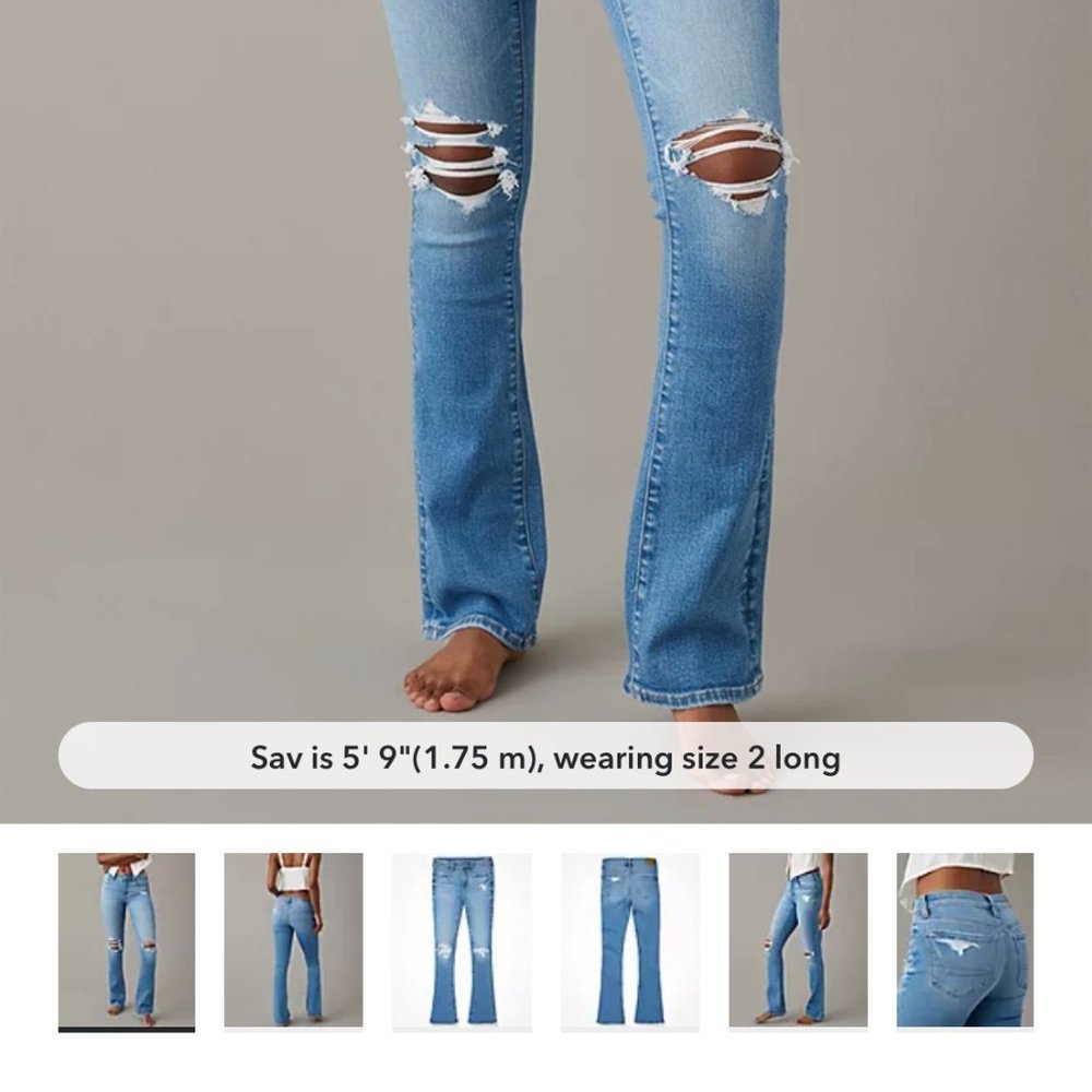 American Eagle kick boot jeans size 2  Regular